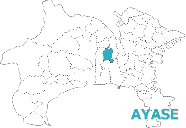 綾瀬市の地図