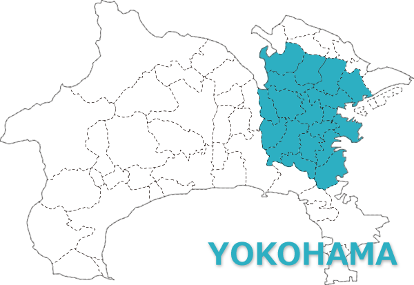 横浜市の地図